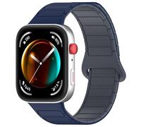 CYSUE Magnetic Loop For Huawei Watch Fit 3 Strap Accessories NEW Silicone Replacement belt Correa Bracelet for Huawei watch fit3 Band Watchbands(Blue grey)
