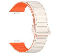 CYSUE Magnetic Loop For Huawei Watch Fit 3 Strap Accessories NEW Silicone Replacement belt Correa Bracelet for Huawei watch fit3 Band Watchbands(Orange black)