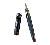CYSUE Magnifying Glass Round Design Fountain Pen Rollerball Ballpoint Pen Upgrade Quality Small Quantity Gifts Pen(A5,Pen with Box)