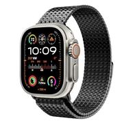 CYSUE Mesh Loop Stainless Steel Magnetic Clasp Band For Apple Watch BAND Ultra 2 49MM Series 10/9/8/7/6/SE/5/4/3/2 38/40/41MM 42/44/45/49mm S10 42MM 46MM Watch Strap(Black,38/40/41MM)