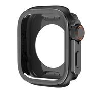 CYSUE Metal Bumper Case For Apple Watch S10 46mm Protector Frame Cover For iWatch Series 10 9 8 7 6 5 SE Change To Ultra 2 49mm Titanium Watch Cases(Black,46MM-Series 10)