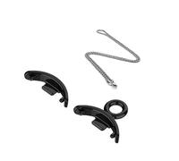 CYSUE Necklace for Xiaomi Mi Band 8 Watch Strap Stainless Steel Pendant Bracelet Metal Link Strap Replacement Xiaomi Mi Band 8(Black)