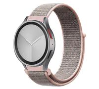 CYSUE Nylon Loop Band For Samsung Galaxy Watch 6/5/pro/4/Classic/active 2 43-47-44mm 20mm/22mm Sport Bracelet For Huawei Gt 4/2/e/3 Strap(5 Pink sand,20mm)