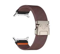 CYSUE Nylon Strap for Samsung Galaxy Watch Ultra 47mm No Gaps Braided Elastic Loop Band Bracelet for Galaxy Watch Ultra 47mm Watchbands(Smoke purple silver)