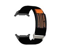 CYSUE Nylon Travel Loop Strap for Samsung Galaxy Watch 7 Ultra 47mm Men Sport Band for Galaxy 7 47mm ultra NO Gaps Curved End Bracelet Watchbands(01 black)