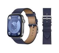 CYSUE Retro Loop For Huawei Watch Fit 3 Strap Italian cowhide Leather Bracelet Wristband Quick Replacement Belt Correa Watchbands For Huawei Fit 3 Fit 2 Watch band(Dark navy 21,Fit 3)
