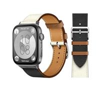 CYSUE Retro Loop For Huawei Watch Fit 3 Strap Italian cowhide Leather Bracelet Wristband Quick Replacement Belt Correa Watchbands For Huawei Fit 3 Fit 2 Watch band(Black white 16B,Fit 2)