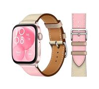 CYSUE Retro Loop For Huawei Watch Fit 3 Strap Italian cowhide Leather Bracelet Wristband Quick Replacement Belt Correa Watchbands For Huawei Fit 3 Fit 2 Watch band(Rose Sakura Craie 10,Fit 2)