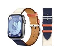 CYSUE Retro Loop For Huawei Watch Fit 3 Strap Italian cowhide Leather Bracelet Wristband Quick Replacement Belt Correa Watchbands For Huawei Fit 3 Fit 2 Watch band(Indigo Craie 09,Fit 3)