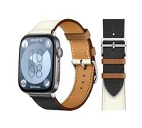 CYSUE Retro Loop For Huawei Watch Fit 3 Strap Italian cowhide Leather Bracelet Wristband Quick Replacement Belt Correa Watchbands For Huawei Fit 3 Fit 2 Watch band(Black white 16,Fit 2)