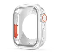 CYSUE Screen Protector Cover for Apple Watch S10 46MM S10 42MM 45mm 44mm 40mm 41mm Hard PC Front Rear Bumper Case iwatch 10 9 8 7 SE 6 5 4 Change(White,40mm)