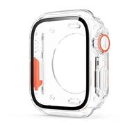 CYSUE Screen Protector Cover for Apple Watch S10 46MM S10 42MM 45mm 44mm 40mm 41mm Hard PC Front Rear Bumper Case iwatch 10 9 8 7 SE 6 5 4 Change(Transparent,44mm)
