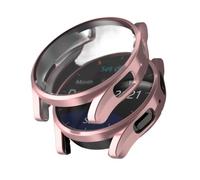 CYSUE Soft TPU Watch Case for Samsung Watch 5 40mm with Screen Protector for Galaxy Watch 5 44mm All-Inclusive Bumper Cover(Pink,Watch 5 40mm)