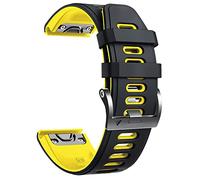 CYSUE Sport Silicone Watch Band Wrist Strap for Garmin Fenix 7 7X 6 6X Pro 5X 5 Plus 3HR 935 22mm 26mm EasyFit Quick Release Wristband(H,22mm Fenix 6 6 Pro)
