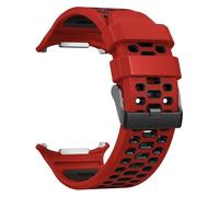 CYSUE Sports Rubber Strap For Samsung Galaxy Ultra 47mm Replacement Band For GALAXY 7 ULTRA 47MM Silicone Bracelet Correa Watchbands(B red black)