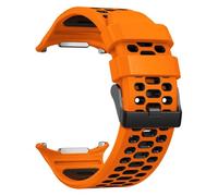 CYSUE Sports Rubber Strap For Samsung Galaxy Ultra 47mm Replacement Band For GALAXY 7 ULTRA 47MM Silicone Bracelet Correa Watchbands(S orange black)