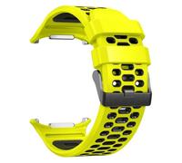 CYSUE Sports Rubber Strap For Samsung Galaxy Ultra 47mm Replacement Band For GALAXY 7 ULTRA 47MM Silicone Bracelet Correa Watchbands(S fluo green black)