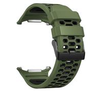 CYSUE Sports Rubber Strap For Samsung Galaxy Ultra 47mm Replacement Band For GALAXY 7 ULTRA 47MM Silicone Bracelet Correa Watchbands(B green black)