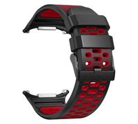 CYSUE Sports Rubber Strap For Samsung Galaxy Ultra 47mm Replacement Band For GALAXY 7 ULTRA 47MM Silicone Bracelet Correa Watchbands(B black red)