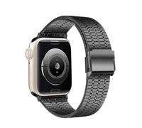 CYSUE Stainless Steel Strap For Apple Watch Band Ultra 2 49mm 44mm 45mm 41mm 42mm 40mm S10 46mm 42mm Metal Bracelet For Iwatch Series 10 9 8 7 6 SE 5 4 Watchbands(Black,S10 46mm)