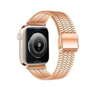 CYSUE Stainless Steel Strap For Apple Watch Band Ultra 2 49mm 44mm 45mm 41mm 42mm 40mm S10 46mm 42mm Metal Bracelet For Iwatch Series 10 9 8 7 6 SE 5 4 Watchbands(Rose gold,38/40/41mm)