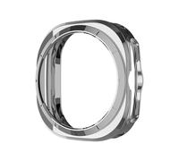 CYSUE TPU Case for Samsung Galaxy Watch 7 Ultra 47mm Soft Frame Protector Anti-Scratch Bumper Cover Protector for Galaxy Watch Ultra(Silver)