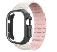 CYSUE TPU Case Silicone Strap for Apple Watch Band Ultra 2 49mm 45mm 44mm 41mm Protective Case Bracelet for Iwatch Series 9 8 7 6 5 4 Watchbands(StarP BH,49mm)
