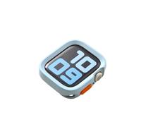 CYSUE TPU Cover for Apple Watch Ultra Case 49mm 45mm 41mm 44mm 40mm,42mm 46mm Bumper Frame Shell Protector for IWatch Series 9 SE 8 Ultra 7 6 5 4 Case(Matte LightU,46mm)