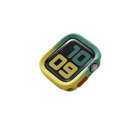 CYSUE TPU Cover for Apple Watch Ultra Case 49mm 45mm 41mm 44mm 40mm,42mm 46mm Bumper Frame Shell Protector for IWatch Series 9 SE 8 Ultra 7 6 5 4 Case(Green-Yellow,44mm 45mm)