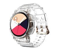 CYSUE TPU Transparent Band+Case Watchband Straps For Samsung Galaxy Active 2 40mm Sport Strap Case (Color : Transparent, Size : For Active 2 40mm)