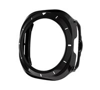 CYSUE Watch Case For Samsung Galaxy Watch 7 Ultra 47mm Hard PC Bumper No Screen Film For Galaxy Watch 7 Ultra Cover Accessories(Orignal black-white)