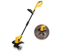 CYTBEK Cordless Garden Tiller Rotavator, for 20V Max Battery,Electric Powerful Soil Cultivator For Lawn,22Cm Working Width, 16Cm Tilling Depth, Weed Removal, for Garden, Vegetable Plots