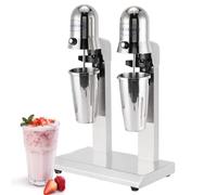 CYTBEK Double-head Milk Shaker Machine,560w Milkshake Maker Blender, Two-speed Speed Regulation Stir Evenly, with 850Ml Graduated Cup X2, Electric Milkshake Maker for Commercial and Home Use