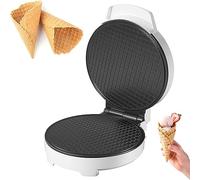 CYTBEK Electric Waffle Cone Maker, 1000W Ice Cream Cone Machine, Egg Rolls Nonstick Coating, Double-Sided Heating, Dessert Baking Pan Kitchen Cooking Gift