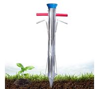 CYTBEK Long Handle Bulb Planter Tool,Thickened stainless steel seedling planter,Multi-Functional Vegetable Seedling Transplanter,Planting tools in seconds,for Garden,Yard,Greenhouse