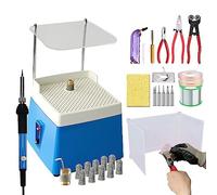 CYTBEK Professional Mosaic and Stained Glass Crafting Tool Set,with Power Grinder Machine&Glass Cutting Kit&Soldering Iron Gun Kit,Starter Tool Kit Set for Beginner,with 5/8'' & 1'' Grinder Bits