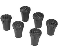 CYTGOUPER 6Pcs Walking Pole Ends, PVC Outdoor Hiking Stick Trekking Pole Tips Replacement Accessory, Protective Walking Pole Tips for Most Mountaineering and Hiking Poles