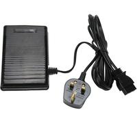 CYTGOUPER Foot Control Pedal for Singer Cord Machine, 220V 5.3 x 3.5in UK Plug Plastic Anti Slip Design Plastic Foot Pedal for Sewing Tailoring Textile Machines Embroidery Controller Part