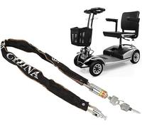 CYTGOUPER Heavy Duty Mobility Scooter Lock,Galvanized Scooter Lock Anti Theft with 2 Keys,80cm Electric Vehicle Chain Locks for Motorcycle Bike Mobility Scooter Electric Scooters