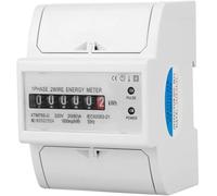 CYTGOUPER XTM75S-U Single Phase Electricity Meter, 1 Phase 2 Wire 4P Din Rail Electric Meter, 5 and 1 Digits LCD Display Electricity Usage Monitor for Home Industrial (20(80) A)