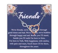CYTING Best Friend Necklace Friendship Themed Gift We're Friend We're Companions Through Good Timea And Bad Jewelry, L, Stainless Steel, No Gemstone
