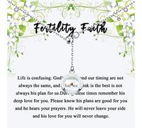 CYTING Fertility Faith Mustard Seed Lariat Y Necklace Religious Gift Mustard Seed Christian Gift Fertility Jewelry Faith Gift For Women, Stainless Steel, No Gemstone