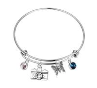 CYTING Funny Gaming Player Gift Video Game Bracelet Gamer Inspired Gift Jewelry For Gaming Lover Fans, L, Metal, no gemstone