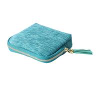 Cytiri Stuffdatas Travel Jewelry Case, Gettoreach Travel Jewelry Case, Travels Coin Purse Jewelrys Organizer, Portable Mini Jewelrys Box for Women, Portable Necklace Organizer with Zipper (Sky Blue)