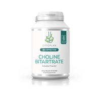 Cytoplan Choline Bitartrate Powder - Optimal Absorption - British Developed - Scientifically Formulated - High Bioavailability - 100g
