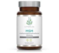 Cytoplan MSM Sulphur 1000mg Tablets 60 - Optimal Absorption - British Developed - Scientifically Formulated - High Bioavailability