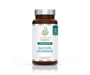 Cytoplan Organic Bacopa Monnieri Capsules 60 - Optimal Absorption - British Developed - Scientifically Formulated - High Bioavailability