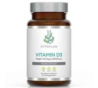 Cytoplan Vegan Vitamin D3 62.5ug 2500iu Wholefood Tablets 60 Tablets