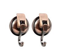 CYUaoao 2Pcs Strong Vacuum Suction Hooks for Hanging Heavy Duty Seamless Sucker Hook with Powerful Rubber Suction Cup 6MM Max 5kg Specialized for Kitchen Bathroom Bedroom
