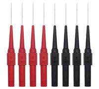 CYUaoao 8Pcs 0.7mm Multimeter Probes Needle Test Probe Copper Probes Test Lead Probe for Multimeter Automotive Industrial Socket Automotive Telecommunications Industrial 4mm Jack Socket (Red & Black)